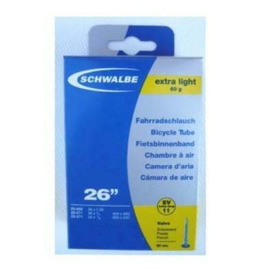Chambre à air valve Presta Schwalbe Extra Light 650 x 20-25 60mm 3/3