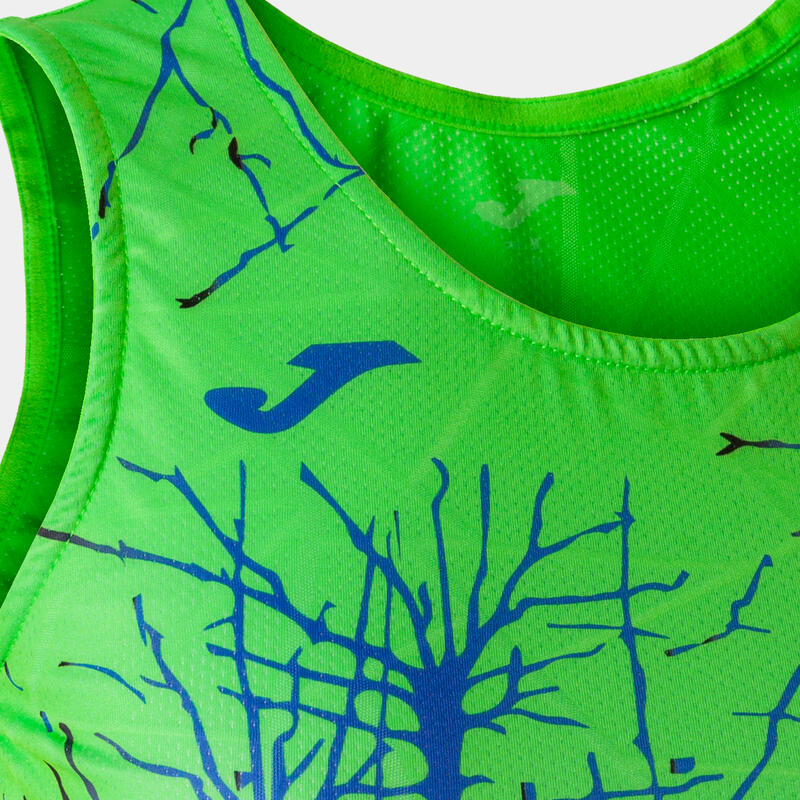 Top running Femme Joma Elite ix vert fluo