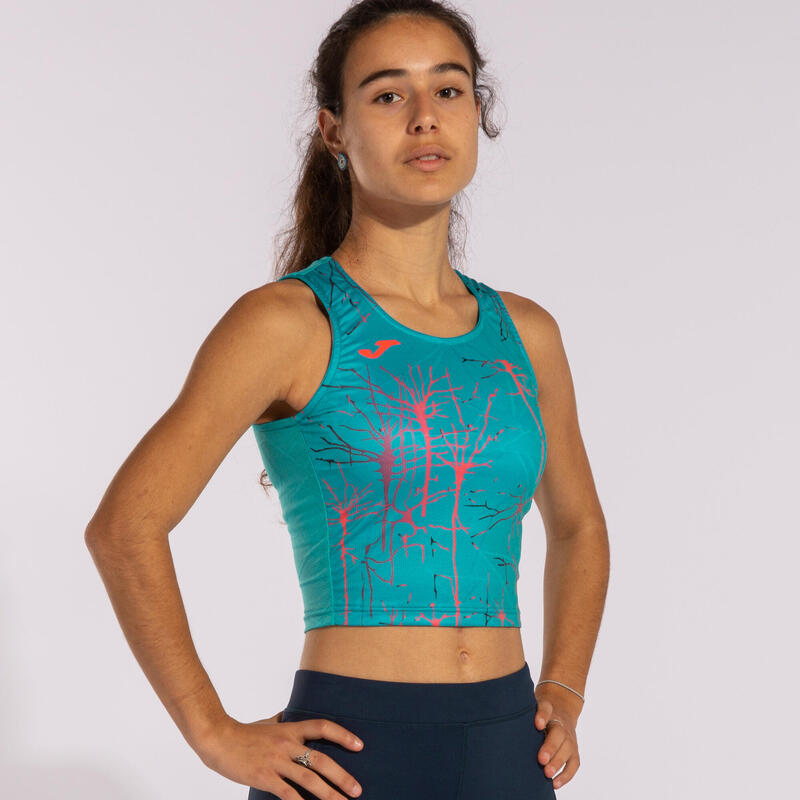 Top running Menina Joma Elite ix azul-turquesa