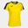 Maillot manches courtes Femme Joma Eco championship jaune bleu marine