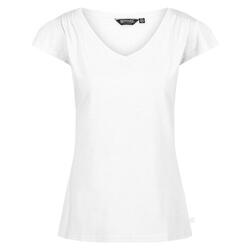 Dames Francine Vhals Tshirt (Wit)
