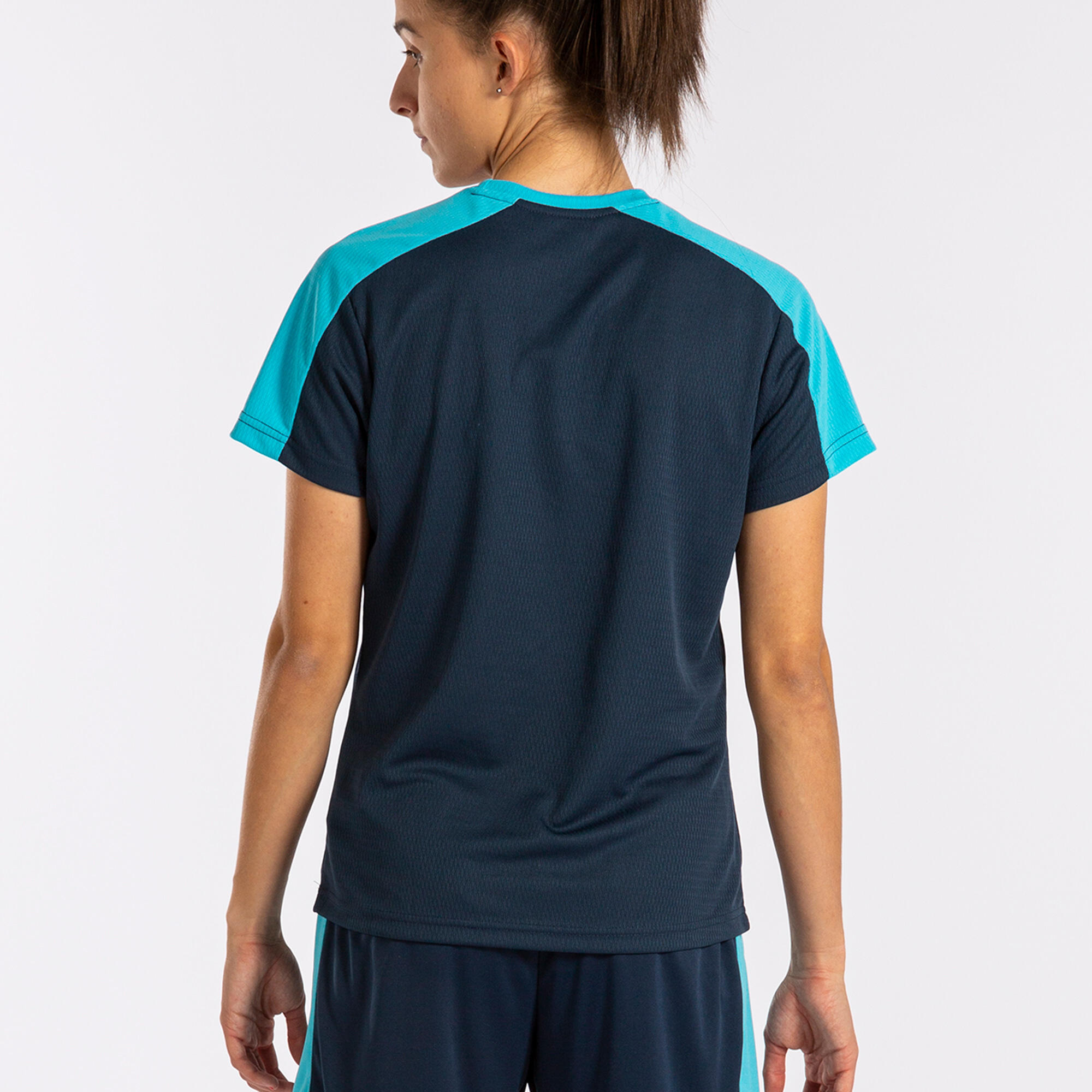 Maillot Manches Courtes Football Femme Joma Eco Championship Bleu Marine 5/5
