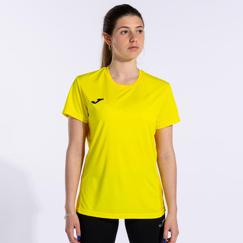 T-shirt manga curta Mulher Joma Winner ii amarelo