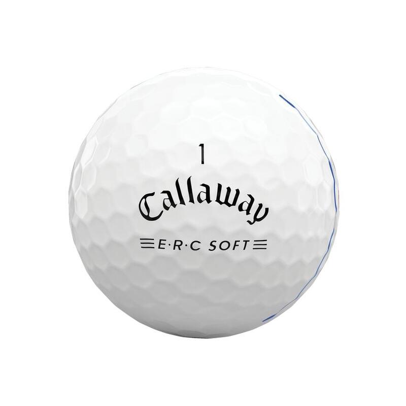 ERC SOFT TRIPLE TRACK 3 LAYER GOLF BALL  (12PCS) - WHITE