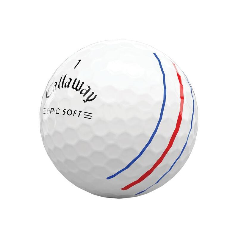 ERC SOFT 三軌三線瞄準高爾夫球 (十二粒) - 白色