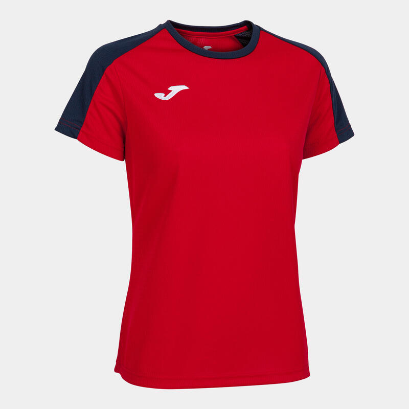 Camiseta manga corta Mujer Joma Eco championship rojo marino