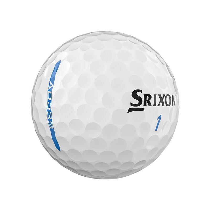 AD333 二層高爾夫球 (12粒) - 白色