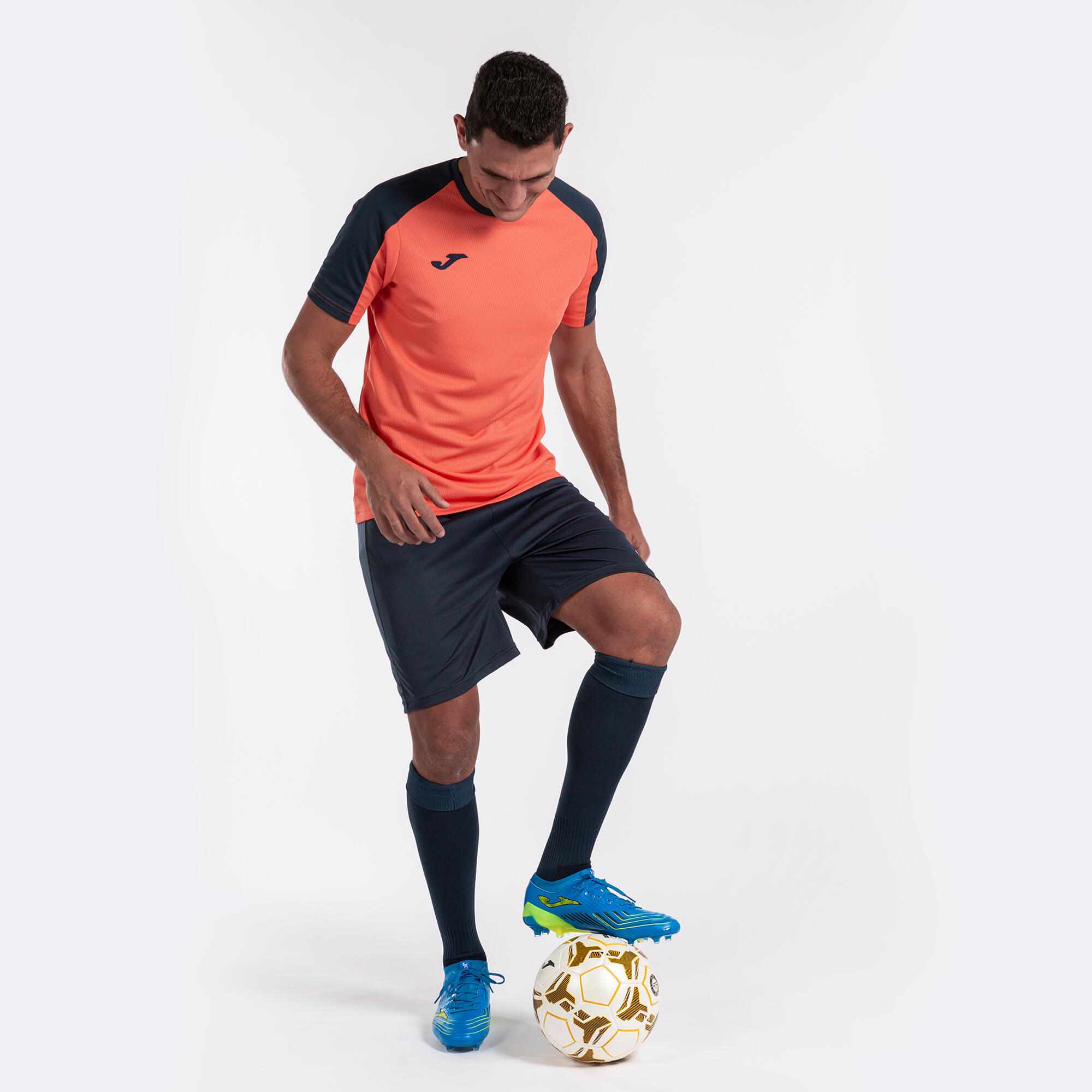 T-Shirt Manga Curta Futebol Homem Joma Eco Championship Laranja Fluor 5/5