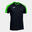 Maillot manches courtes Garçon Joma Eco championship noir vert fluo