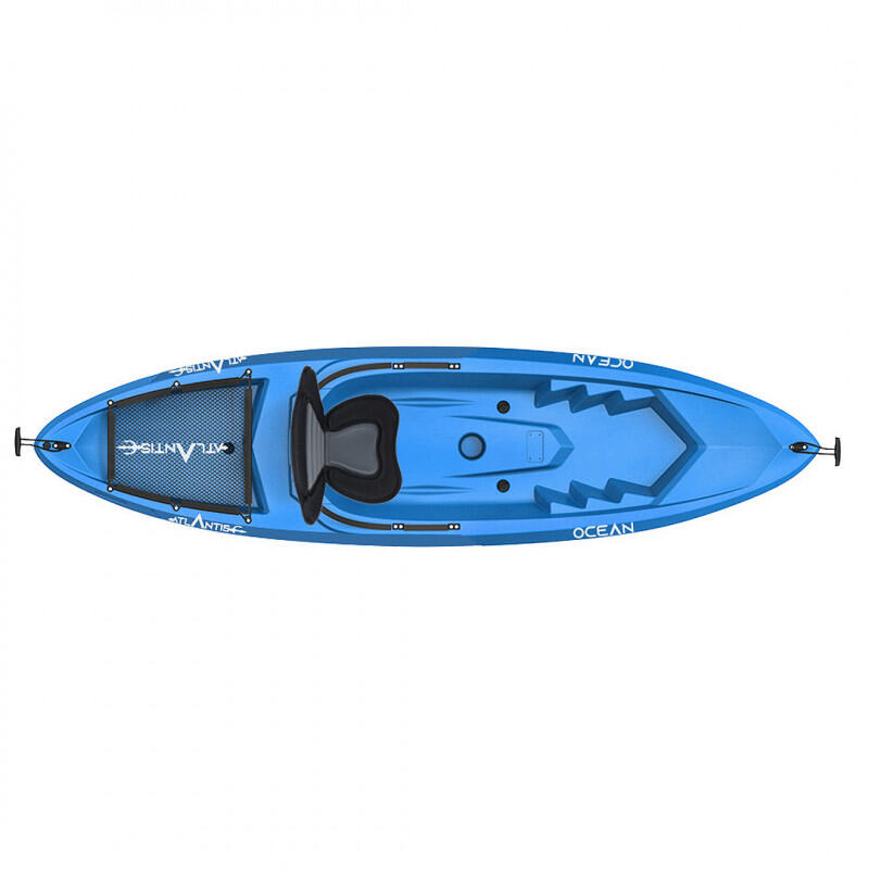 Kayak - canoa Atlantis OCEAN blu cm 266 - schienalino - ruotino - pagaia