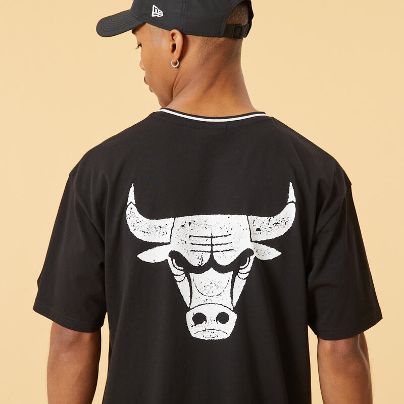 T-shirt New Era Chicago Bulls, Noir, Hommes