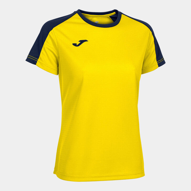 Camiseta manga corta Mujer Joma Eco championship amarillo marino