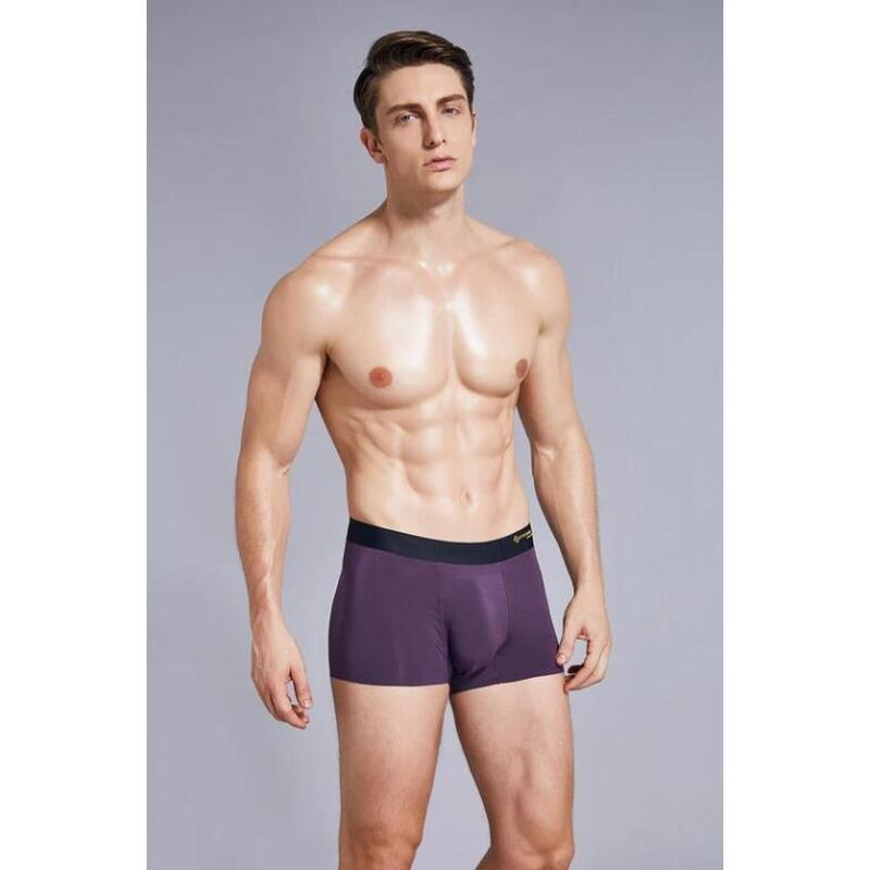 Men's Seamless Sports Boxer- Dark Violet