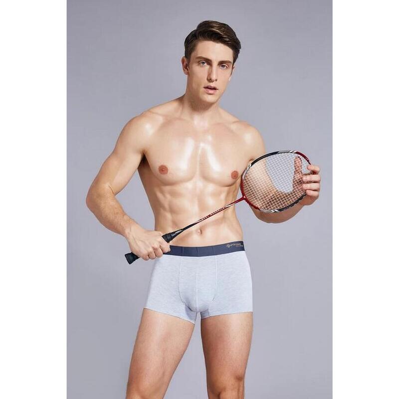 Men's Seamless Sports Boxer- Grey