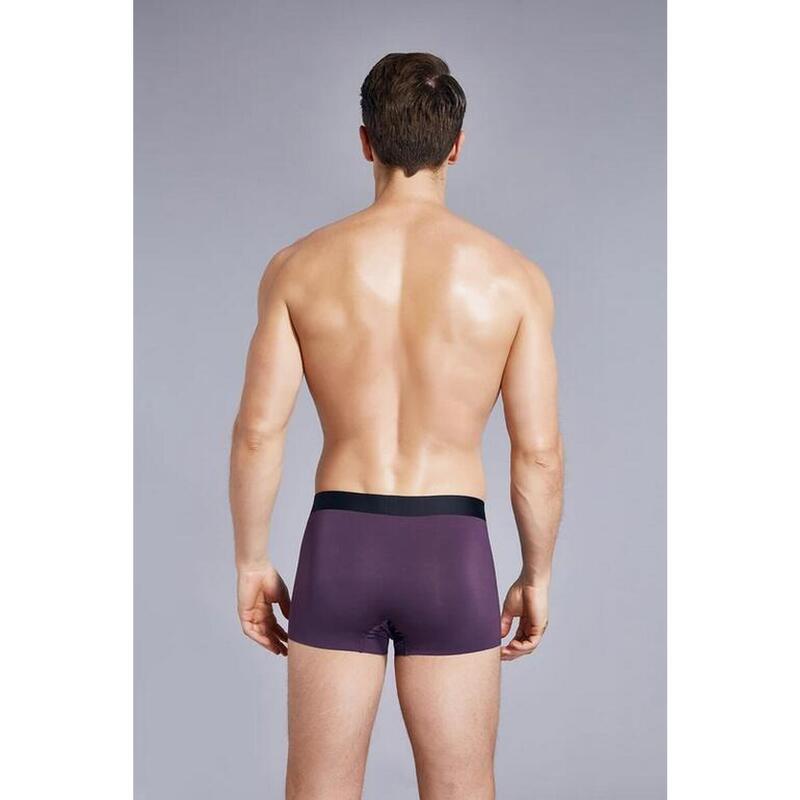 Men's Seamless Sports Boxer- Dark Violet