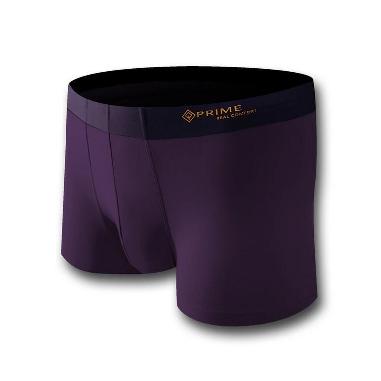 男士無縫設計運動內褲 - 深紫色