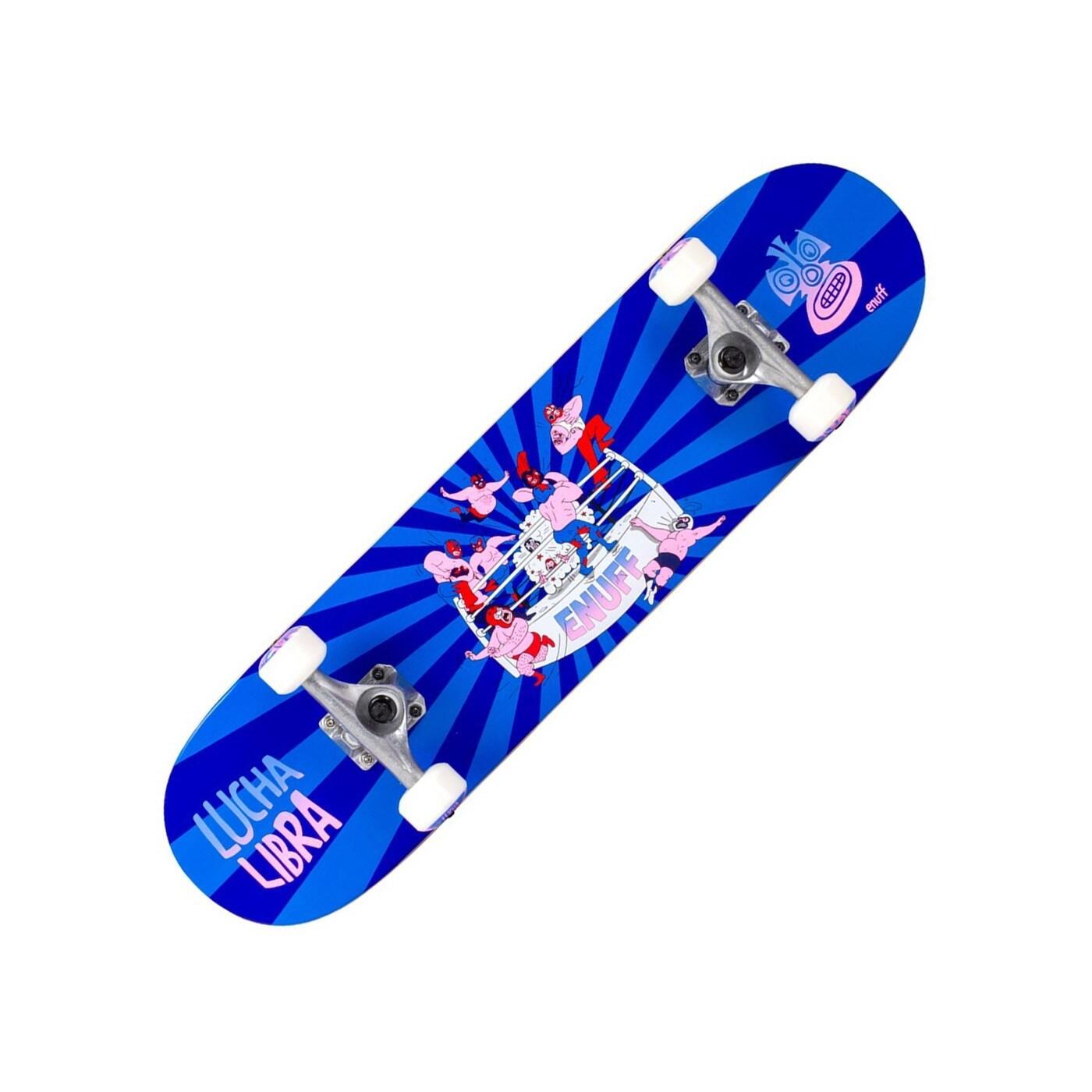 Enuff Skateboards - Skate Enuff Lucha 7.75"x31.5" Bleu/bleu - Skateboard Complet - Bleu - 7.75" - Decathlon