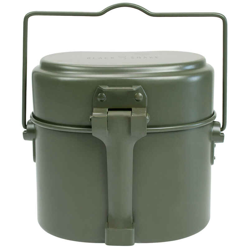 Camping-Kochgeschirr | Aluminium | Topf, Pfanne, Teller | 1 Kochgeschirr Set
