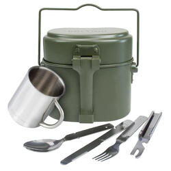 Batterie de cuisine, couverts de camping & tasse thermique | Aluminium & inox