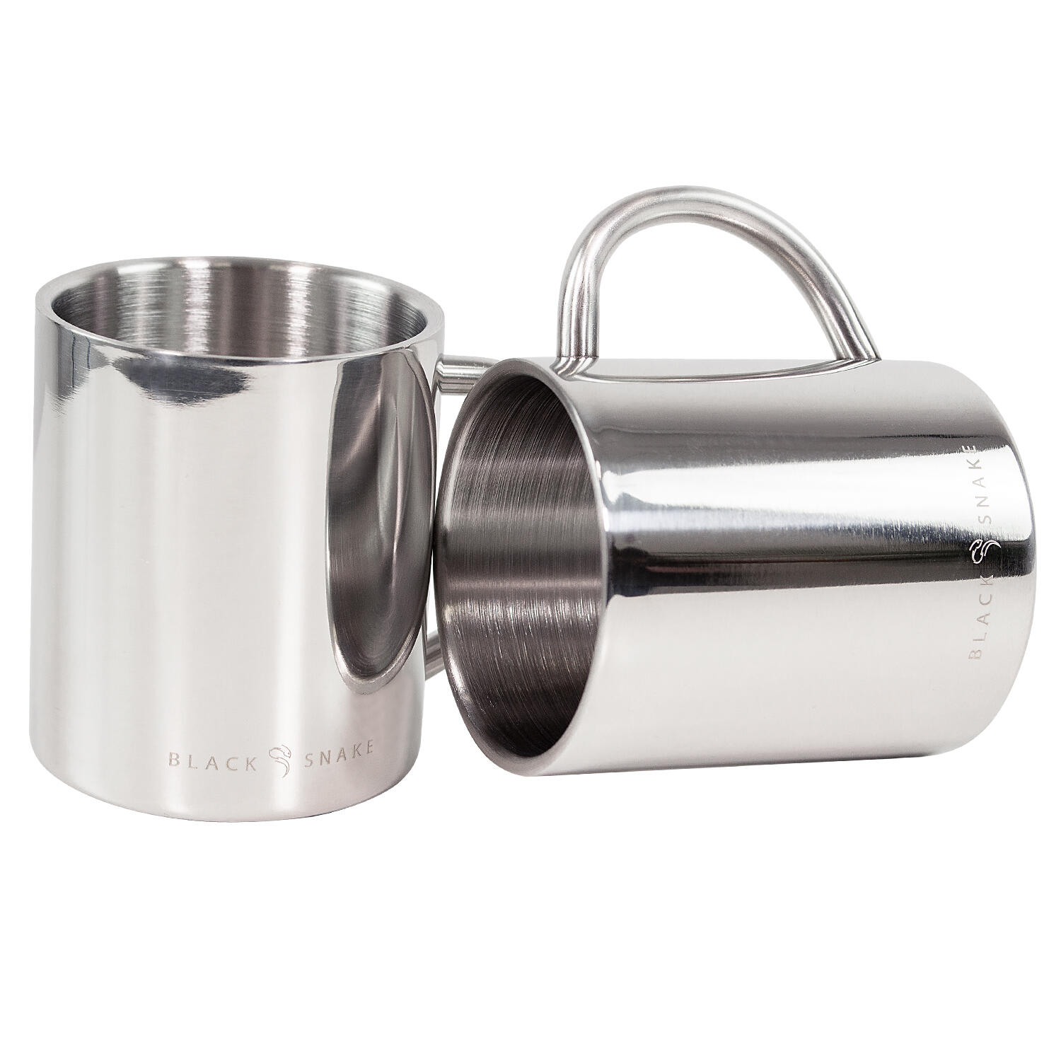 Thermal camping mug stainless steel | 300 ml | Double wall insulated | 2 cups