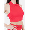 Racerback tanktop met hoge hals