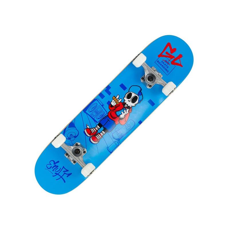 Enuff Skully 7.25"x29.5" Skateboard Blu/Bianco