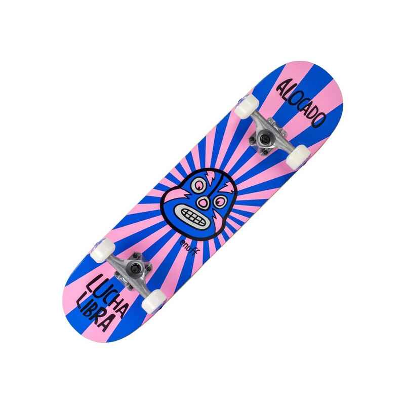 Enuff Lucha 7.75" x 31.5" Rosa/Blau Skateboard