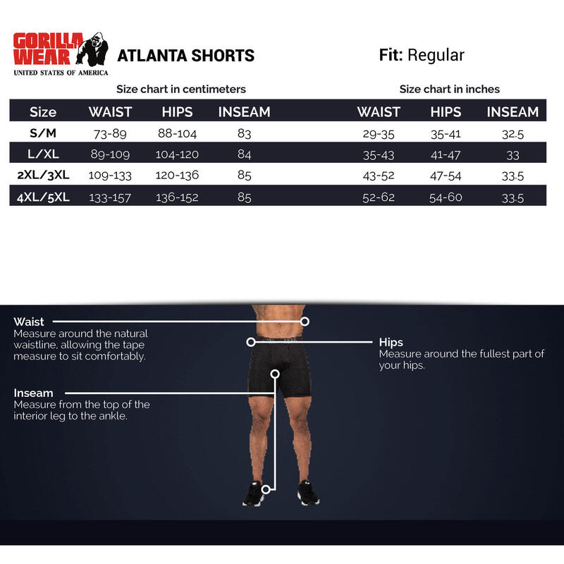 Atlanta Shorts - Black/Gray