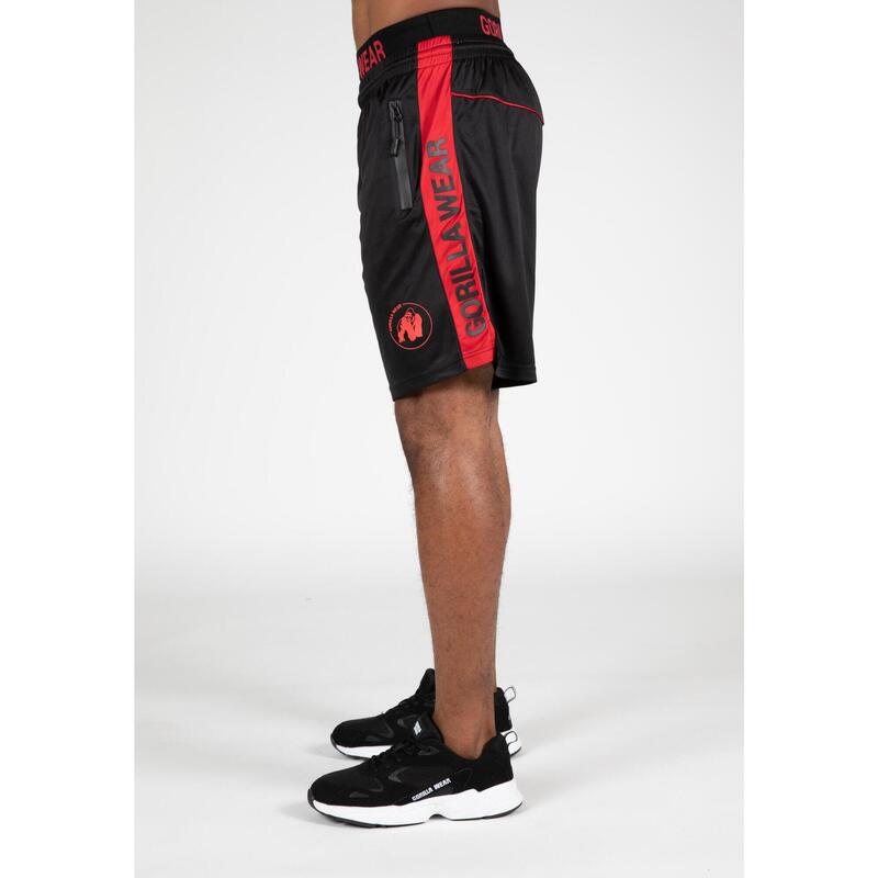 Atlanta Pantalones cortos - Negro/Rojo - 4XL/5XL