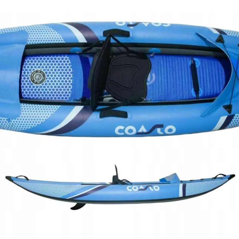 Kayak hinchable para 1 persona - Lotus - incluye accesorios gratis - 330x85