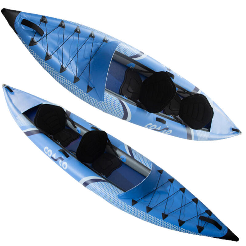 Kayak hinchable para 2 personas - Lotus - accesorios incluidos - 400x90