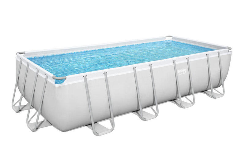 Ensemble de piscine tout en 1 - Bestway Power Steel Rectangulaire 488x244x122 cm