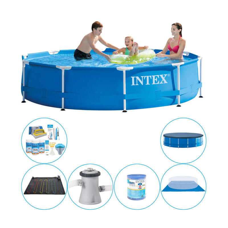 Piscine plus des accessoires - Intex Metal Frame Ronde 305x76 cm