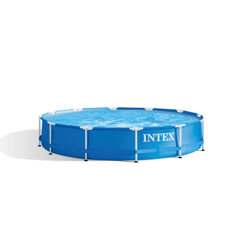Intex Metal Frame 366x76 cm Rund - Swimmingpool inklusive Zubehör