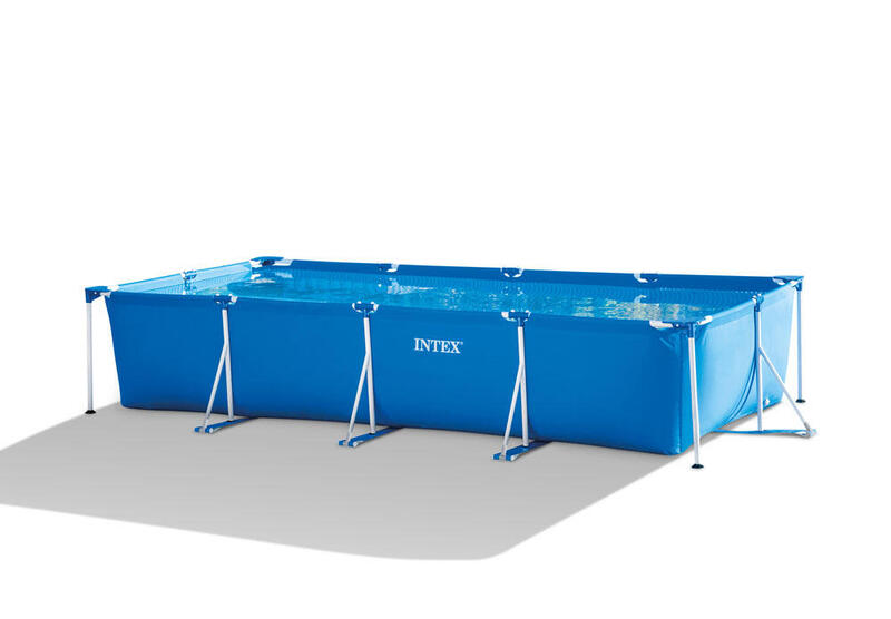 Intex Zwembad - Frame Pool - 450 x 220 x 84 cm - Inclusief Solarzeil, Filterpomp