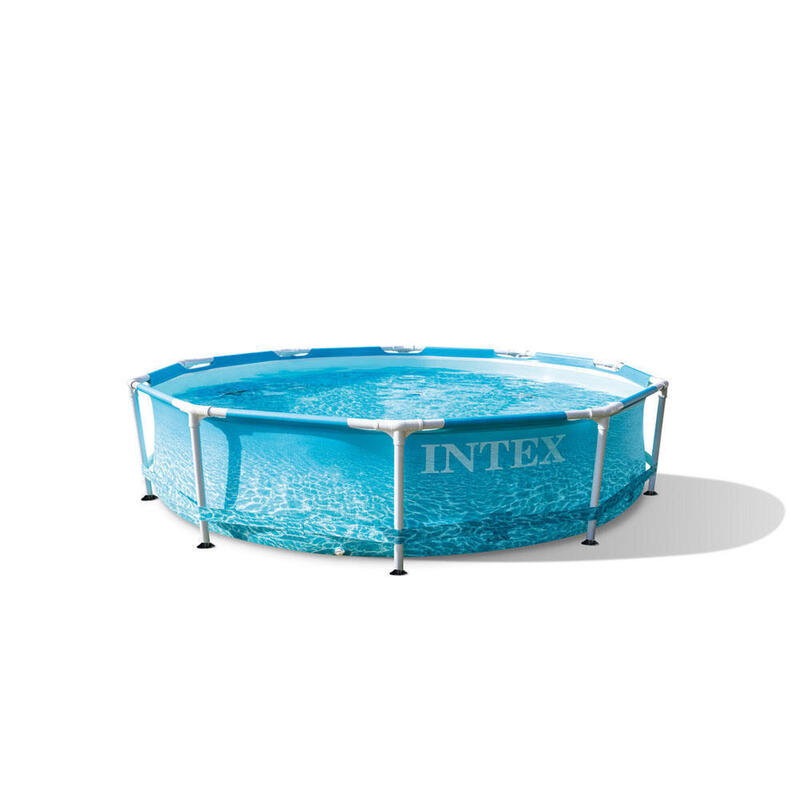 Swimming Pool Plus Zubehör - Intex Metal Frame Strandseite 305x76 cm