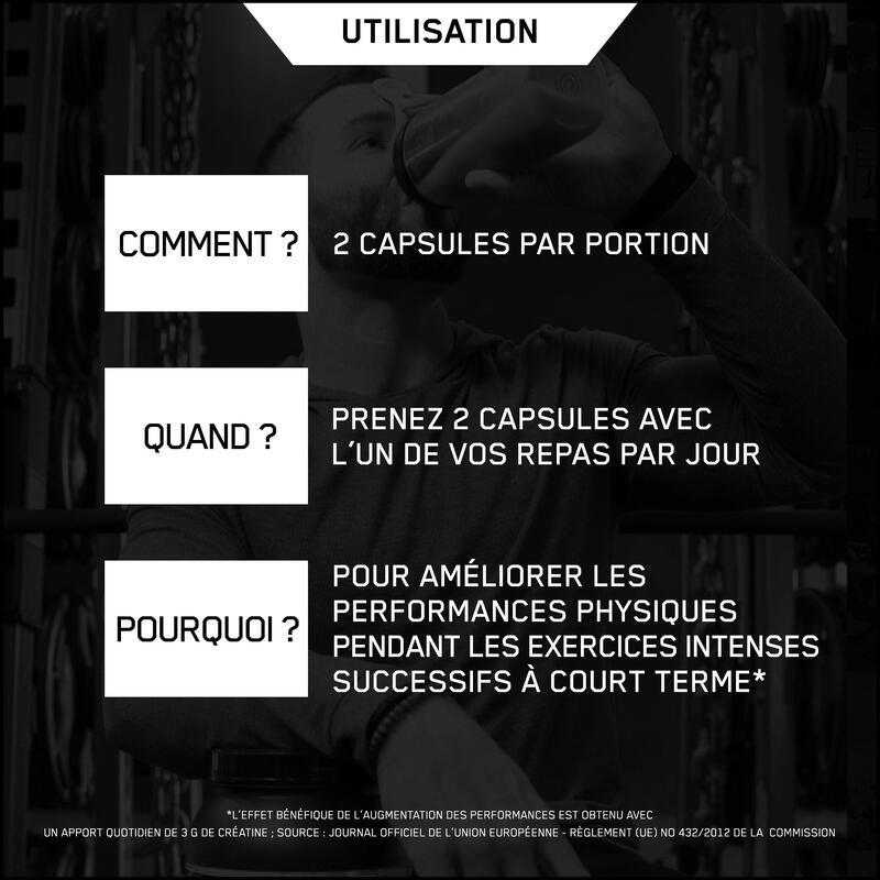 Créatine monohydrate - Creatine 2500 Caps - 200 Gélules