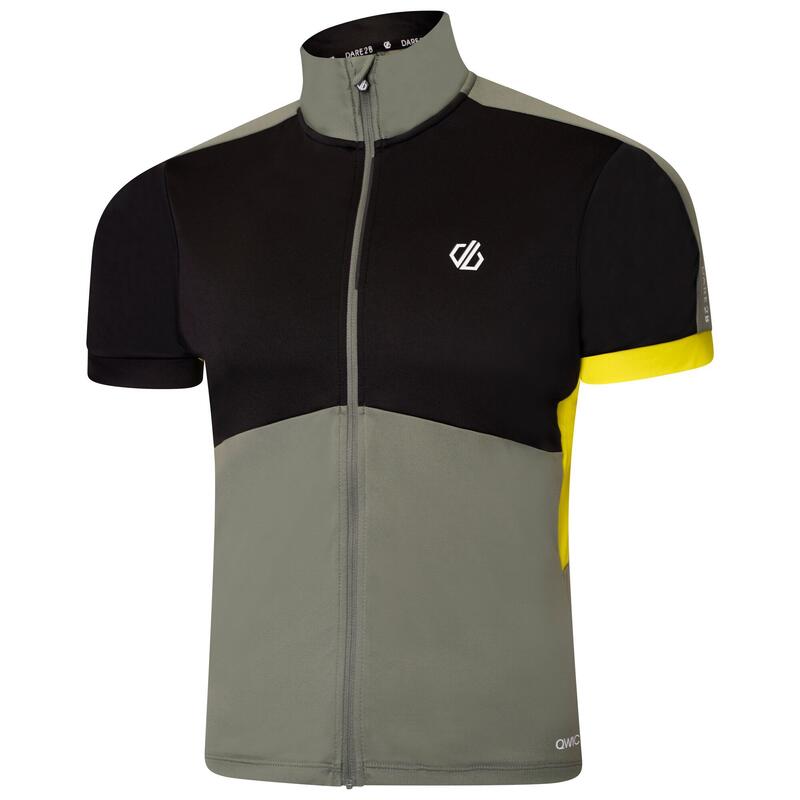 Protraction II T-shirt de cyclisme zippé pour homme - Vert pâle
