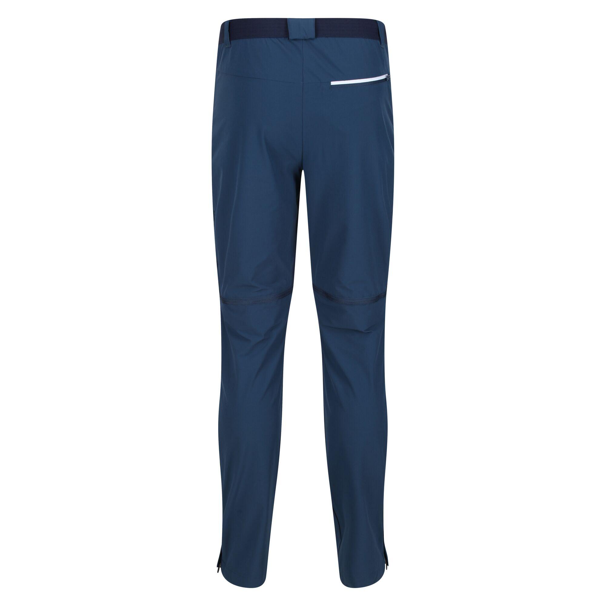 Mountain Zip-Off Men's Hiking Trousers - Moonlight Denim 4/5