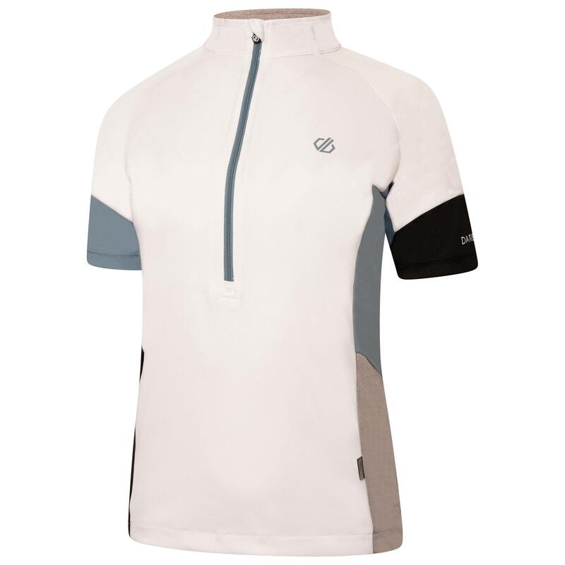 Camiseta ciclismo mujer Dare 2b Compassion Ii, blanco