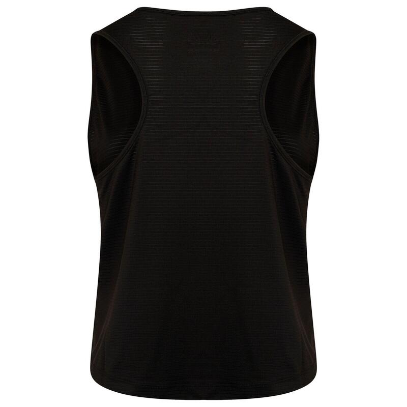 Meditat Gilet de fitness court pour femme - Noir