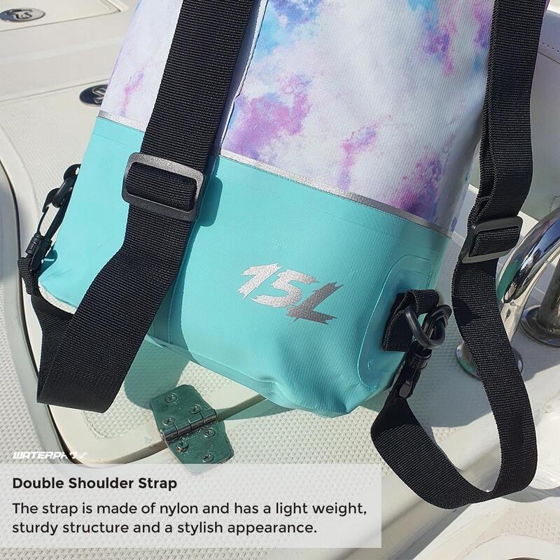 Water Sports Waterproof Bag Printed Dry Bag 15L - Blue