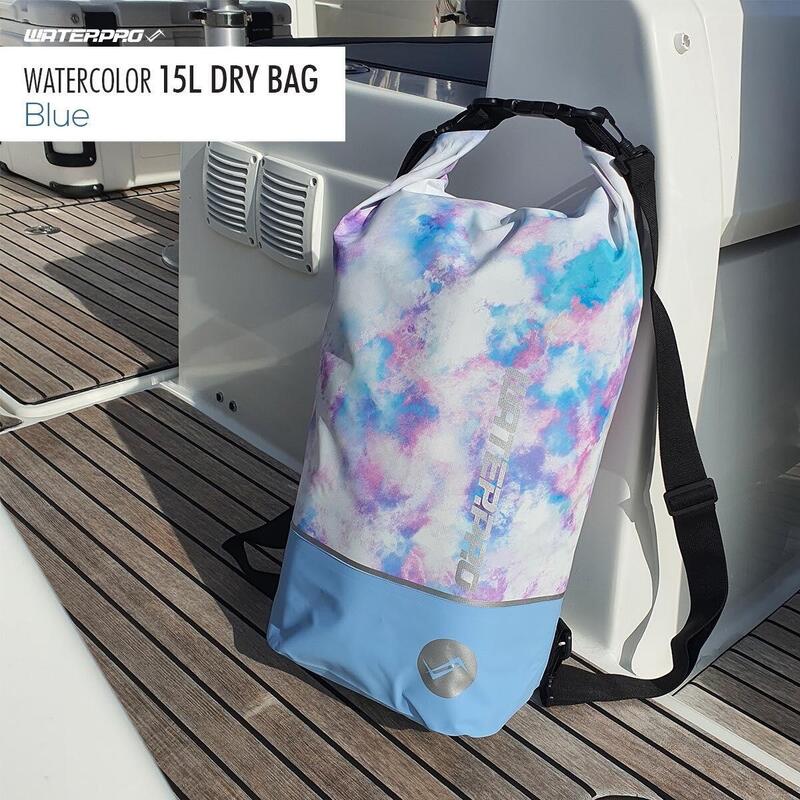 Water Sports Waterproof Bag Printed Dry Bag 15L - Dark Blue