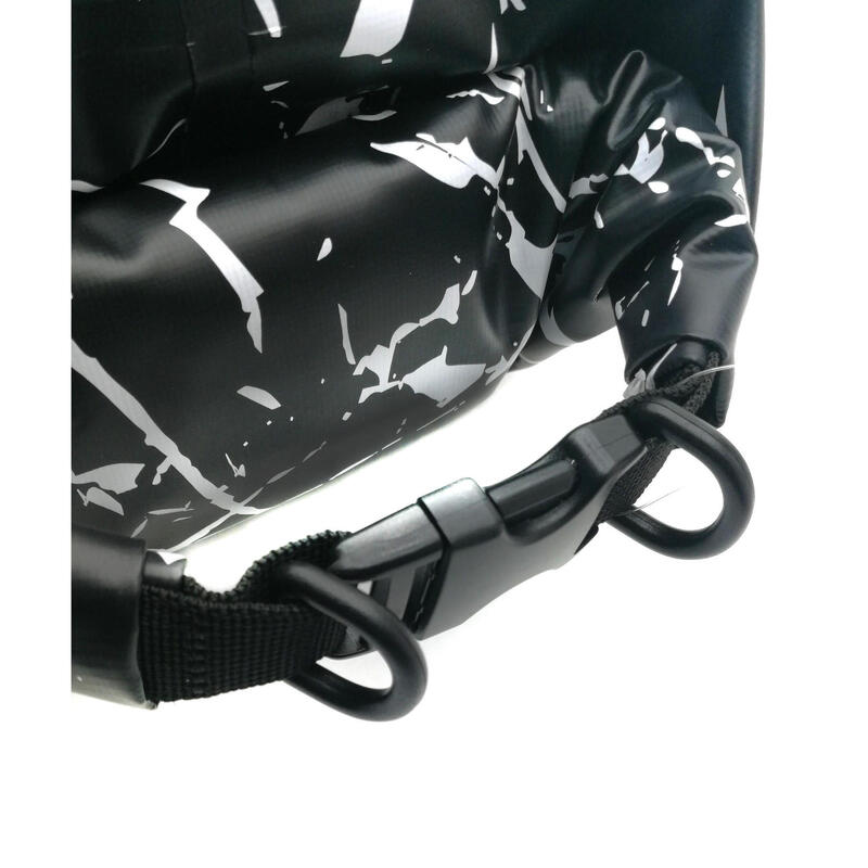 Marble Two Strap Dry Bag Waterproof Bag 10L/15L/20L - Black