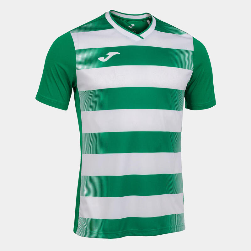 Camiseta Manga Corta Fútbol Hombre Joma Europa V Verde