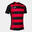 T-shirt manga curta futebol Homem Joma Europa v preto vermelho