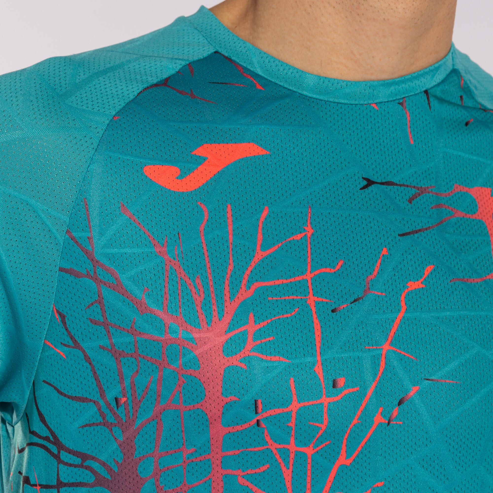 T-Shirt Manga Curta Running Homem Joma Elite IX Azul-Turquesa 5/5