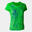 T-shirt manga curta running Mulher Joma Elite ix verde fluorescente