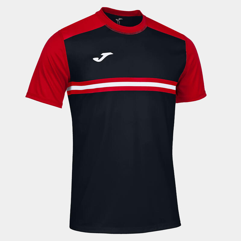 Camiseta manga corta balonmano Niño Joma Hispa iv negro rojo