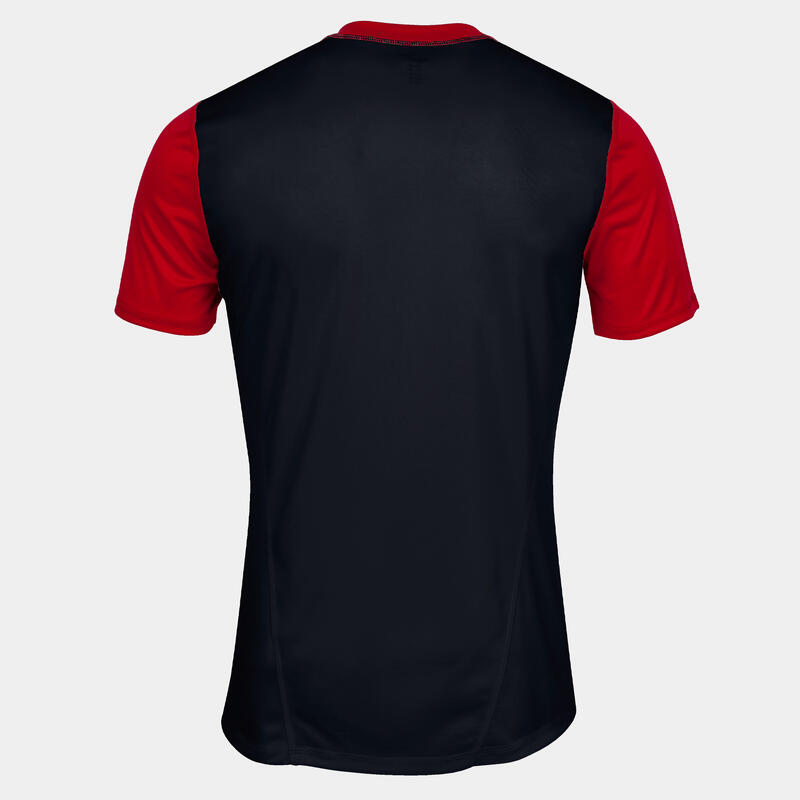 T-shirt manga curta andebol Rapaz Joma Hispa iv preto vermelho